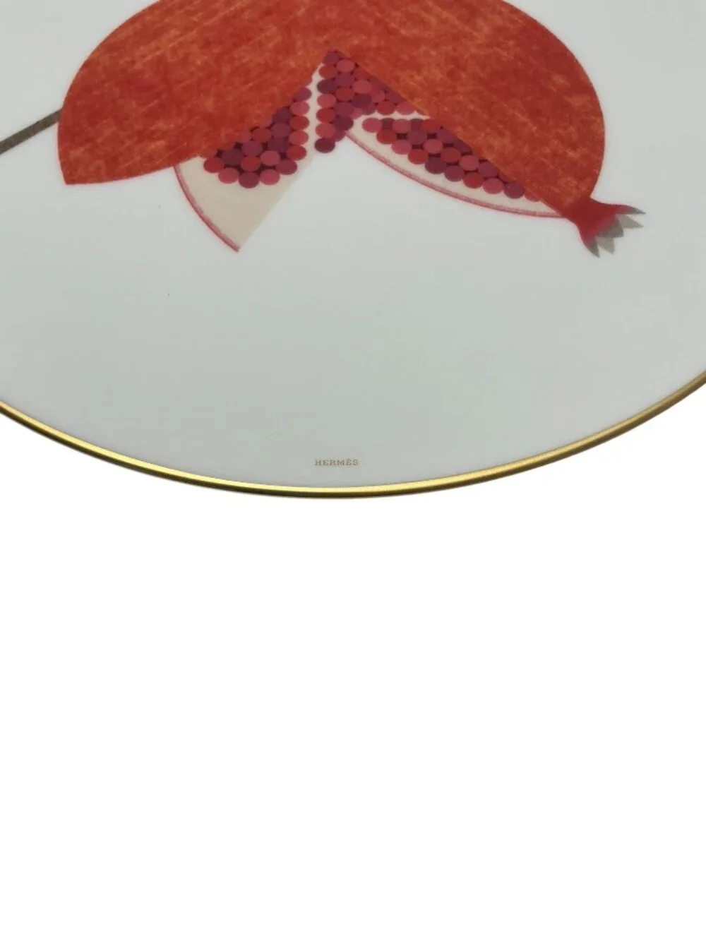 HERMES KAORUMI PORCELAIN FRUIT PLATES SET OF 6 BNIB